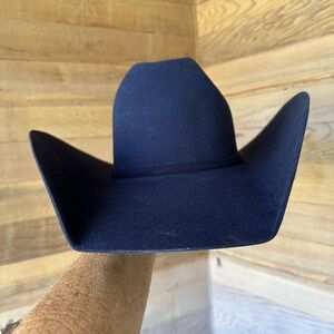 Greeley COMPETITOR Navy felt hat 7 1/8